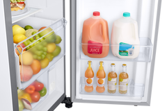 SAMSUNG Samsung RS22T5201SR Bespoke AI Side-by-Side Refrigerator - External Water & Ice Dispenser | Auto Ice Maker | 22 cu.ft.
