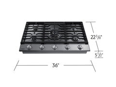 SAMSUNG Samsung NA36N6555TS 36 inches Gas Cooktop (2018)