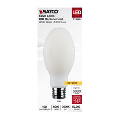 SATCO Satco S13198 40W/LED/HID/ED28/830/EX39/WH