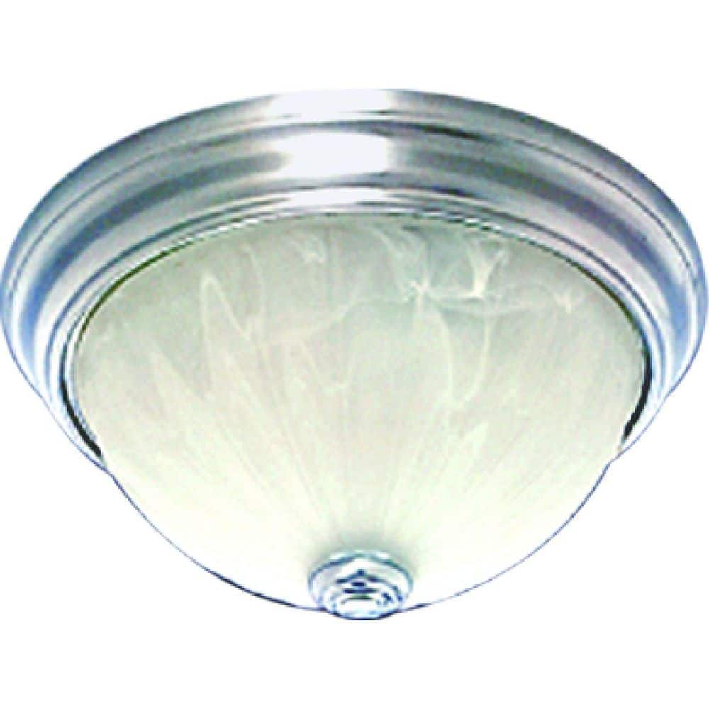 VOLUME LIGHTING Volume Lighting V7732-33 Marti 2-light Brushed Nickel Flush Mount Ceiling Fixture