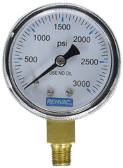 DIVERSITECH Diversitech GA-30 Rehvac High Pressure Replacement Gauge 3000psi