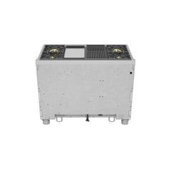 GE APPLIANCES Ge Appliances ZDP484NGTSS Monogram 48 inches Dual-Fuel Professional Range with 4 Burners, Grill, and Griddle