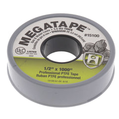 HERCULES Hercules 15100 Megatape Professional PTFE Tape, 1/2 Inch Width, 1000 Inch Length