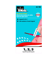 IDEAL INDUSTRIES Ideal Industries 44-106 Wire Marker Booklet, Asst (A, B, C)