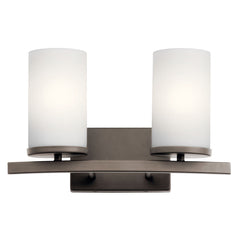 KICHLER Kichler 45496OZ Crosby 15 inches 2 Light Vanity Light 100 Watts