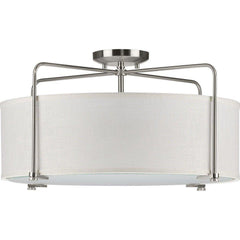 PROGRESS LIGHTING Progress Lighting P350110-009 Kempsey 60W 3-Light Medium Incandescent Semi-Flush Mount Ceiling Fixture