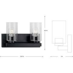 PROGRESS LIGHTING Progress Lighting P300387-31M Goodwin 2 Light Mabl Mod Van L