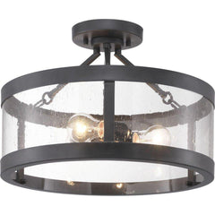PROGRESS LIGHTING Progress Lighting P350119-143 Gresham 180W 3-Light Incandescent Semi-Flush Mount Ceiling Fixture