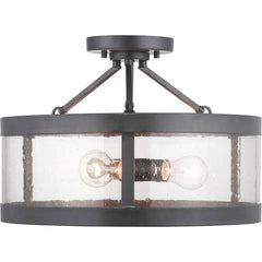 PROGRESS LIGHTING Progress Lighting P350119-143 Gresham 180W 3-Light Incandescent Semi-Flush Mount Ceiling Fixture