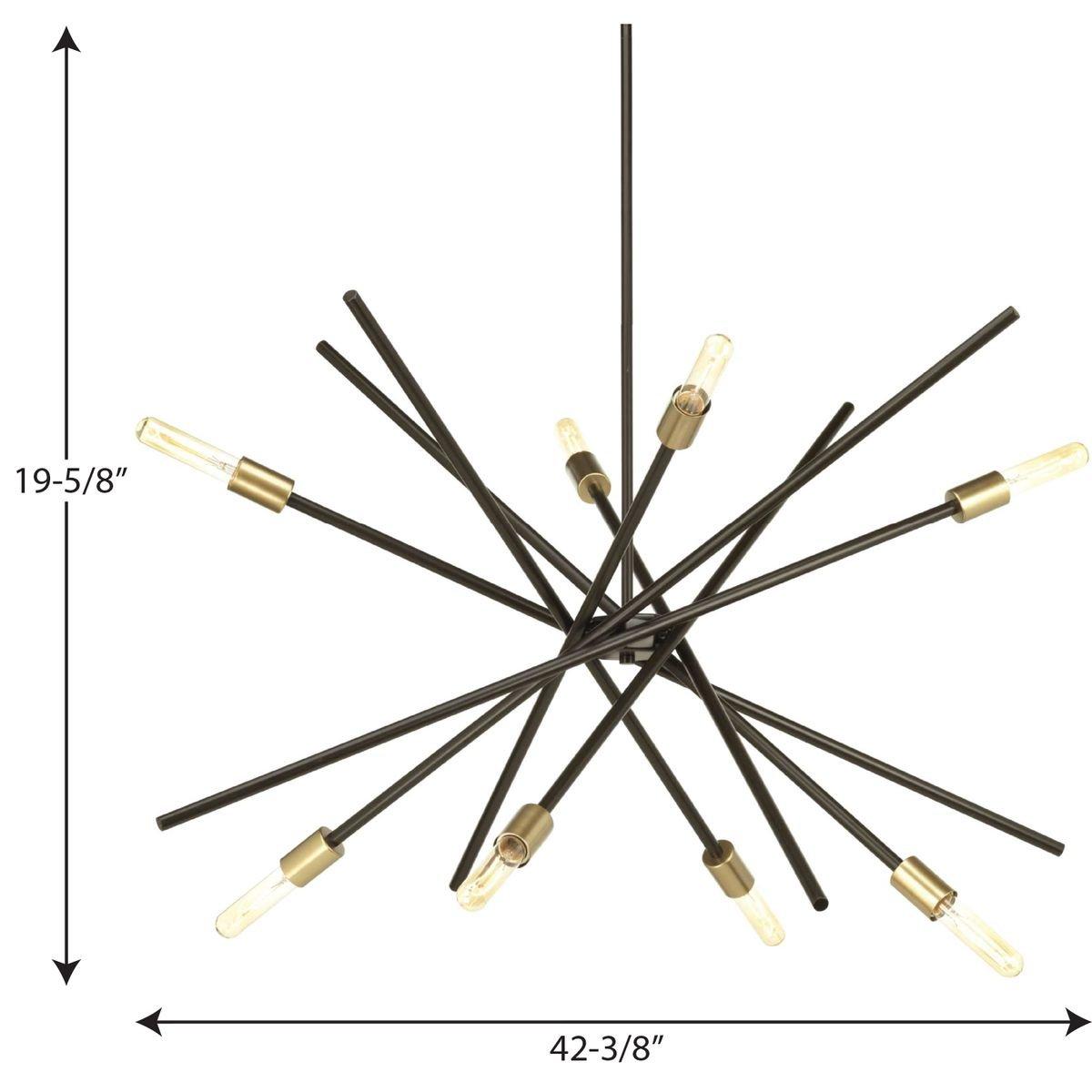 PROGRESS LIGHTING Progress Lighting P400109-020 Astra 60W 8-Light Chandelier