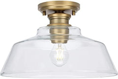 PROGRESS LIGHTING Progress Lighting P350227-163 Singleton Collection 1-Light Medium Semi-Flush Mount