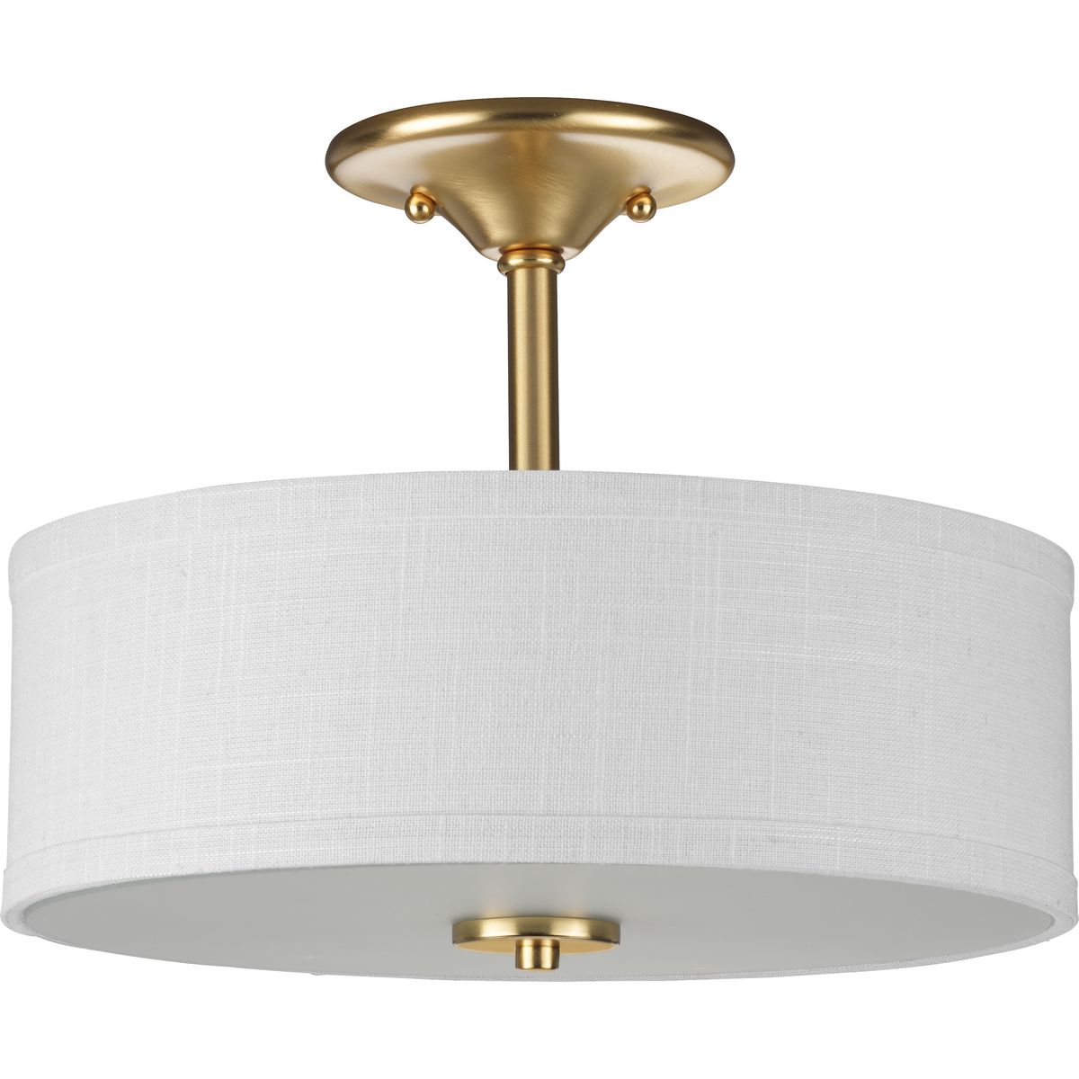 PROGRESS LIGHTING Progress Lighting P350129-012 Inspire Collection 13 inches Two-Light Semi-Flush