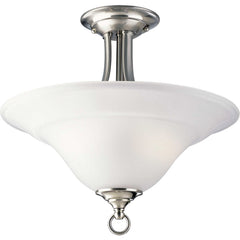 PROGRESS LIGHTING Progress Lighting P3473-09 Trinity 100W 2-Light Medium E-26 Incandescent Semi-Flush Ceiling Light