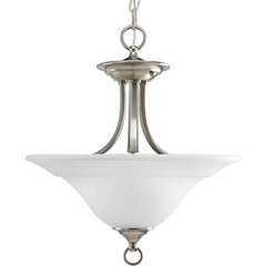PROGRESS LIGHTING Progress Lighting P3473-09 Trinity 100W 2-Light Medium E-26 Incandescent Semi-Flush Ceiling Light