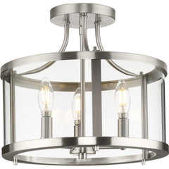 PROGRESS LIGHTING Progress Lighting P350231-009 Gilliam Collection 13 in. Three-Light Semi-Flush Mount