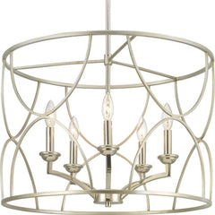 PROGRESS LIGHTING Progress Lighting P400178-134 Landree 23 in. 60W 5-Light Candelabra E-12 Incandescent Chandelier