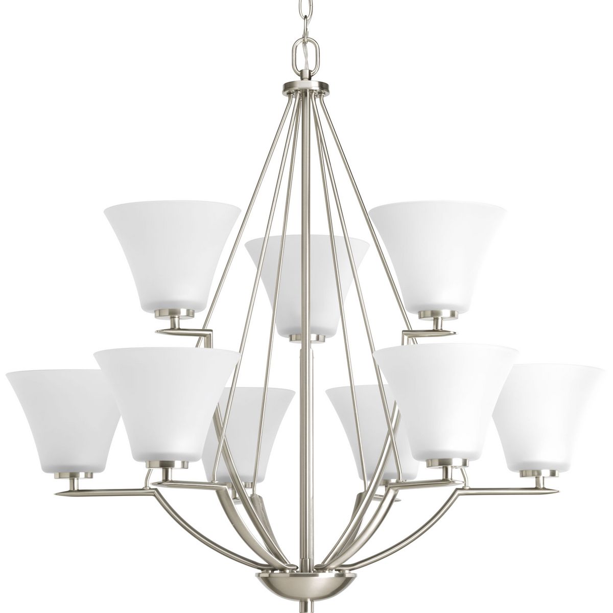 PROGRESS LIGHTING Progress Lighting P4625-09 Bravo 9-Light 100W Chandelier