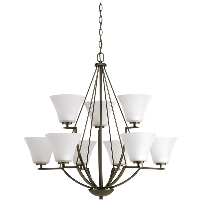 PROGRESS LIGHTING Progress Lighting P4625-09 Bravo 9-Light 100W Chandelier