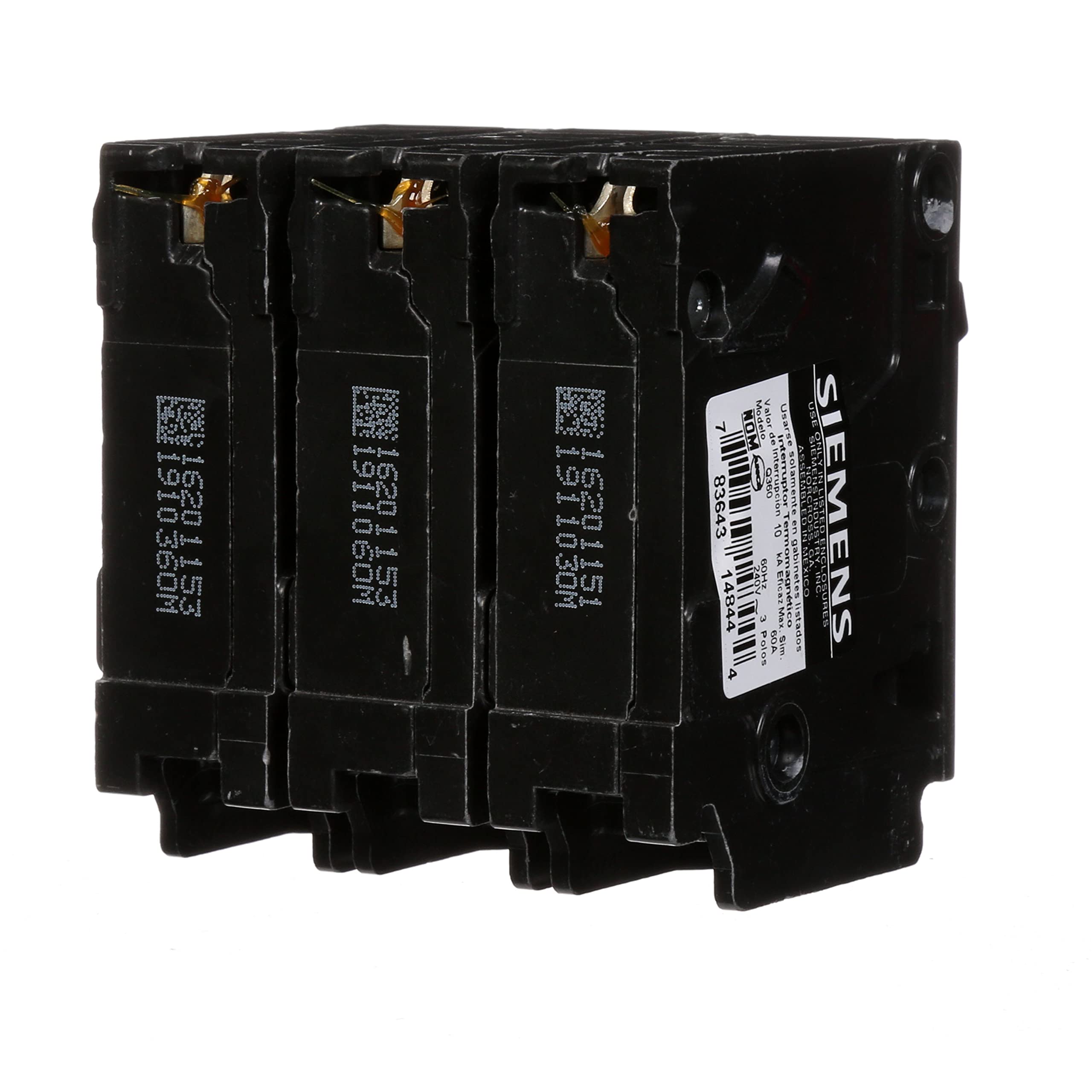 SIEMENS Siemens Q360 Breaker 60 Amp 3-Pole 240 Volt Circuit Breaker