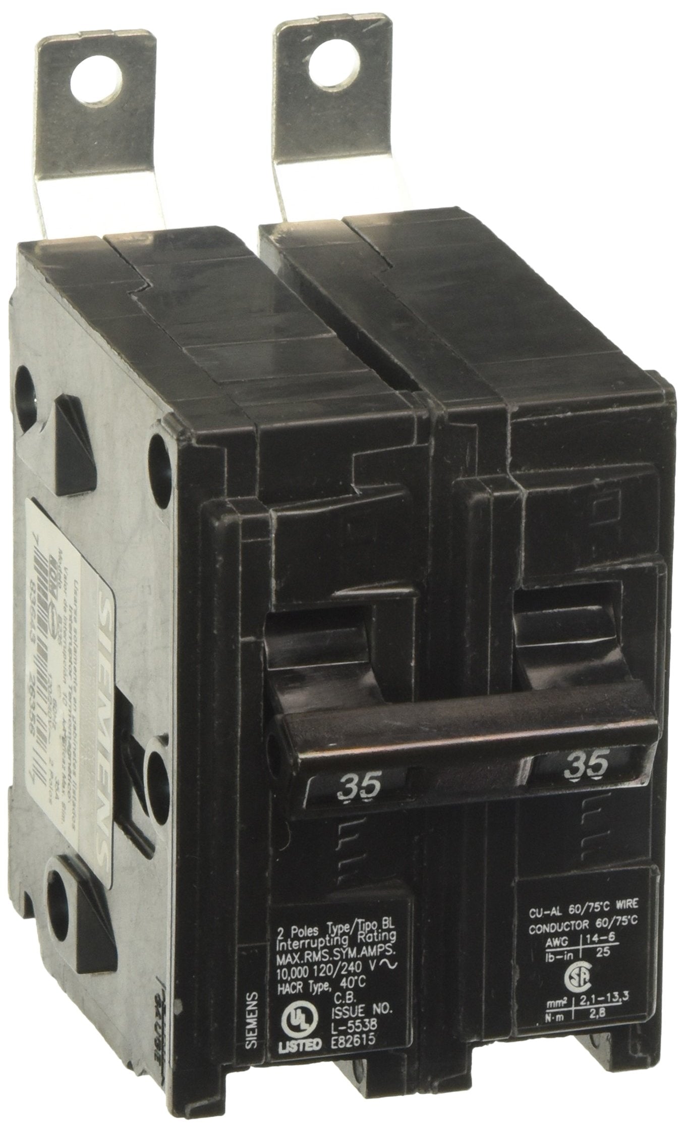 SIEMENS Siemens B235 Circuit Breaker 2-Pole 35 Amp 120/240 Volt 10 K