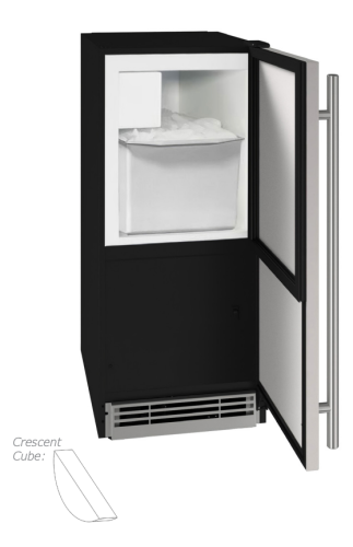 U-LINE U-Line UHCR115-SS01B HCR115 15 inches Crescent Ice Maker 25 lb