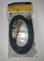 YELLOW JACKET Yellow Jacket 29806 72 inches 1/4 Diameter Compact Valve End Hose 3 Pack