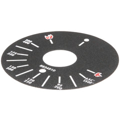 APW WYOTT Apw Wyott 8834910 Dial Plate Decal for Thermostatic Griddle (1 Each) Replacement 8834910