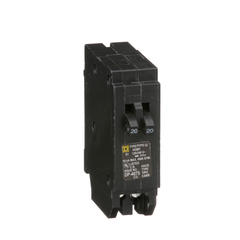 SCHNEIDER ELECTRIC Square D HOMT2020 Miniature Circuit Breaker 20 Amp 120/240 Volt Tandem
