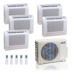 ACIQ ACIQ ES-36Z-M5C 36,000 BTU ACiQ Standard 24 SEER2 5 Zone Floor Mount Mini Split Heat Pump System - R454B | 230V