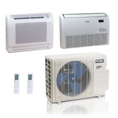 ACIQ ACIQ ACIQ-27Z-HH-M4C 27,000 BTU ACiQ Extreme 23 SEER2 Dual Zone Floor Mount Mini Split Heat Pump System - R454B | 230V - 9 + 18