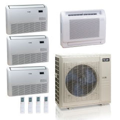 ACIQ ACIQ ES-55Z-M6C 55,000 BTU ACiQ Standard 22 SEER2 4 Zone Floor Mount Mini Split Heat Pump System - R454B | 230V