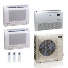 ACIQ ACIQ ACIQ-36Z-HH-M5C 36,000 BTU ACiQ Extreme 23 SEER2 3 Zone Floor Mount Mini Split Heat Pump System - R454B | 230V - 12 + 12 + 18