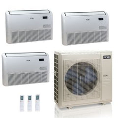 ACIQ ACIQ ES-55Z-M6C 55,000 BTU ACiQ Standard 22 SEER2 3 Zone Floor Mount Mini Split Heat Pump System - R454B | 230V - 18 + 18 + 18