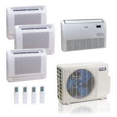 ACIQ ACIQ ES-36Z-M5C 36,000 BTU ACiQ Standard 24 SEER2 4 Zone Floor Mount Mini Split Heat Pump System - R454B | 230V