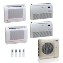 ACIQ ACIQ ES-55Z-M6C 55,000 BTU ACiQ Standard 22 SEER2 4 Zone Floor Mount Mini Split Heat Pump System - R454B | 230V