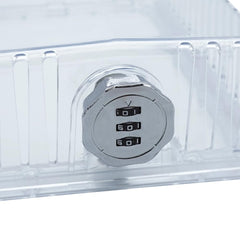 IO HVAC CONTROLS Io Hvac Controls iO-TGL-COMBO TGL Clear Universal Thermostat Cover Guard With Combination Lock Box 9 inchesL x 5.95 inchesW x 2.65 inchesH