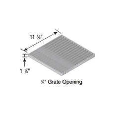 NDS Nds 1215 12 in. Square Catch Basin Drain Grate Galvanized Steel