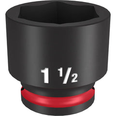 MILWAUKEE Milwaukee 49-66-6218 Shockwave Impact Duty Socket, 1/2 in Hex Drive, 1-1/2 in Standard Socket, 6 Points