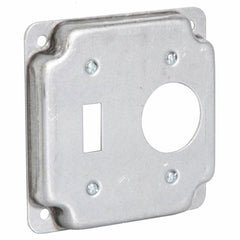 RACO Raco 805C 4 inches Square Cover, Exposed Work, Toggle Switch/1.406 inches dia. Receptacle