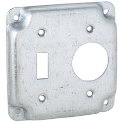 RACO Raco 805C 4 inches Square Cover, Exposed Work, Toggle Switch/1.406 inches dia. Receptacle