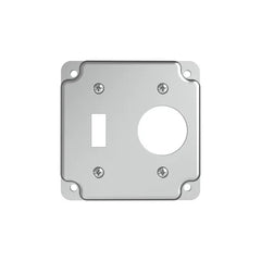 RACO Raco 805C 4 inches Square Cover, Exposed Work, Toggle Switch/1.406 inches dia. Receptacle