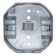 STEEL CITY Steel City 54151-N 4 x 1-1/2 Inch Steel Octagon Box with 1/2 Inch Knockout and Clamp