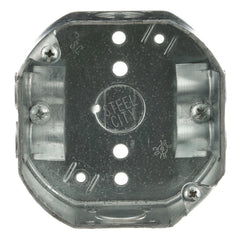 STEEL CITY Steel City 54151-N 4 x 1-1/2 Inch Steel Octagon Box with 1/2 Inch Knockout and Clamp