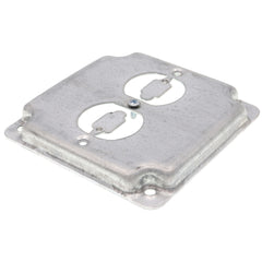 STEEL CITY Steel City RS-12 4 inches Steel Square Surface Cover, Duplex Receptacle, 1/2 inches Deep