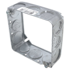STEEL CITY Steel City 53151-1/2-3/4 4 x1-1/2 Inch Steel Square Extension Ring with 1/2 and 3/4 Inch Knockouts