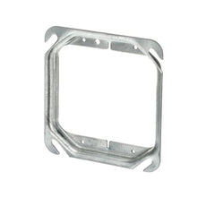STEEL CITY Steel City 52C17-25 Two Gang Square Device Cover 6.3 Cubic Inches 4 Inch Square x 1/2 Inch Raised