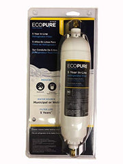 EcoPure Ecopure EPINL30 5 Year in-Line Refrigerator Filter Universal