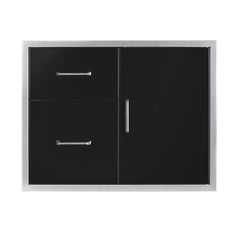 WILDFIRE OUTDOOR LIVING Wildfire Outdoor Living WFDDWCOMBO3024-BSS 30 X 24 Access Door & Double Drawer Combo