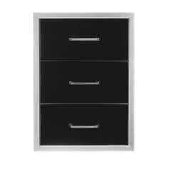 WILDFIRE OUTDOOR LIVING Wildfire Outdoor Living WFTDW1926-BSS 19 X 26 Triple Access Drawer