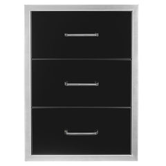 WILDFIRE OUTDOOR LIVING Wildfire Outdoor Living WFTDW1926-BSS 19 X 26 Triple Access Drawer